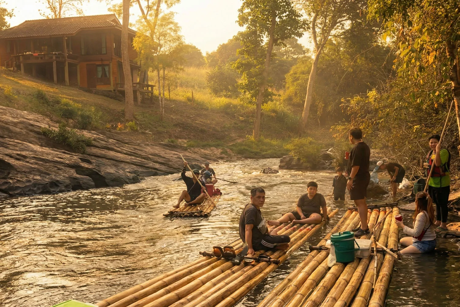 Wild Elephants Encounters – Ride, Swim & Rafting – Mae Hong Son Loop 1864 Curves
